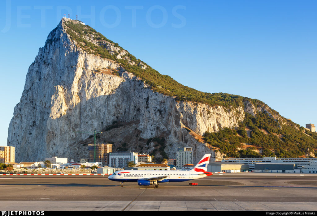 Aeroportos incríveis para fotografar - Aeroporto de Gibraltar