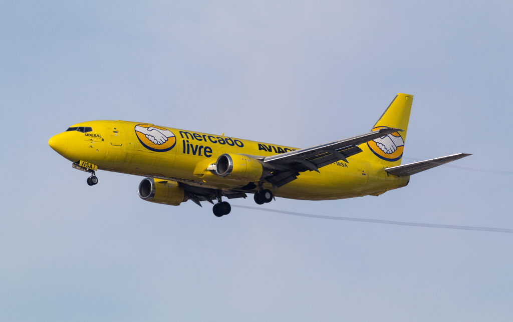 PP-WSA - Boeing 737-4Q8(SF) - Sideral Linhas Aéreas - Mercado Livre - Mercado Libre - Blog do Spotter