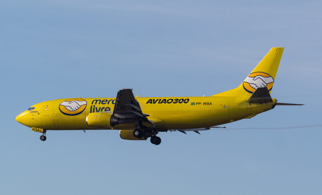 PP-WSA - Boeing 737-4Q8(SF) - Sideral Linhas Aéreas - Mercado Livre - Mercado Libre - Blog do Spotter