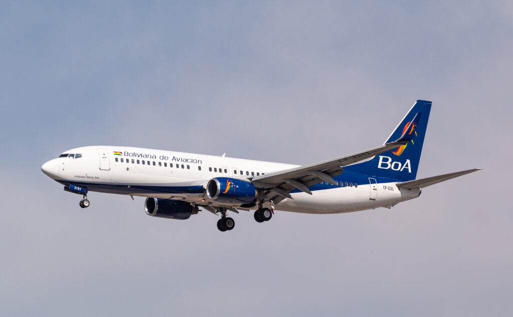 CP-3151 – Boeing 737-8Q8 – BoA - Boliviana de Aviación - Blog do Spotter