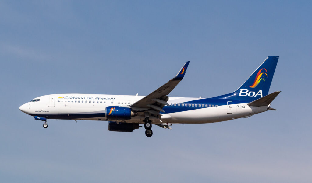 CP-3151 – Boeing 737-8Q8 – BoA - Boliviana de Aviación - Blog do Spotter