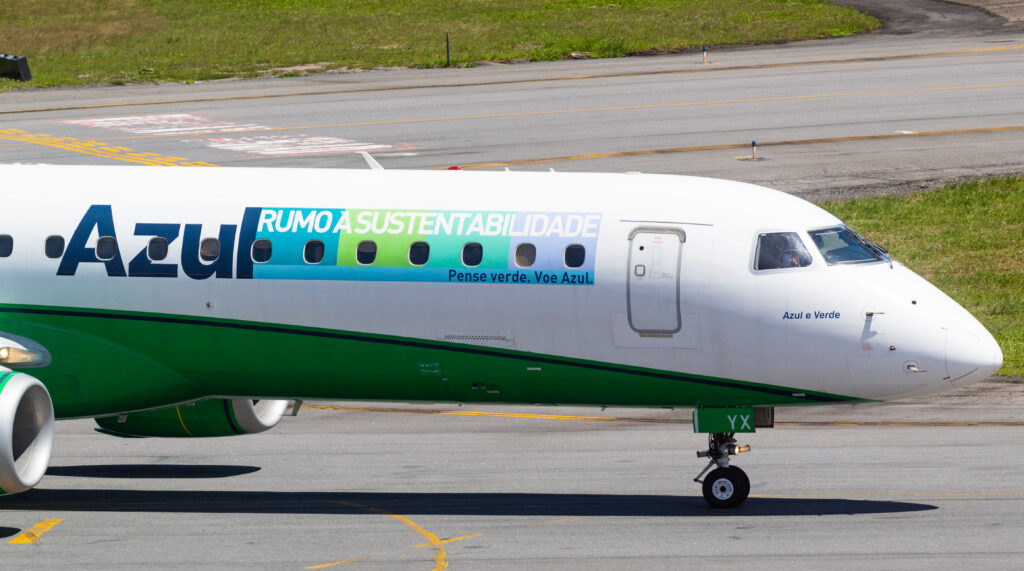 PR-AYX – Embraer 195 – Sustentabilidade -Azul - Blog do Spotter
