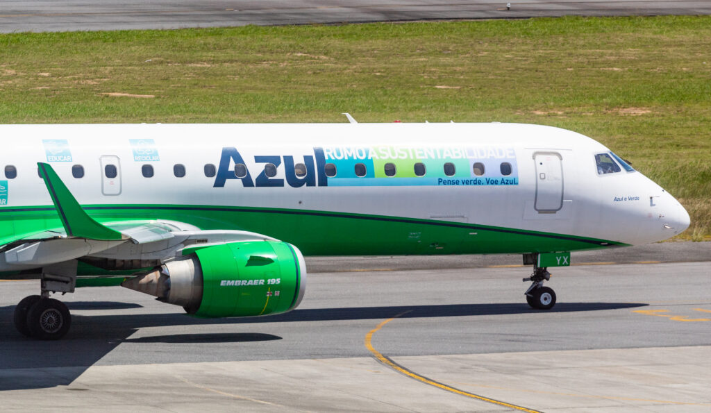 PR-AYX – Embraer 195 – Sustentabilidade -Azul - Blog do Spotter