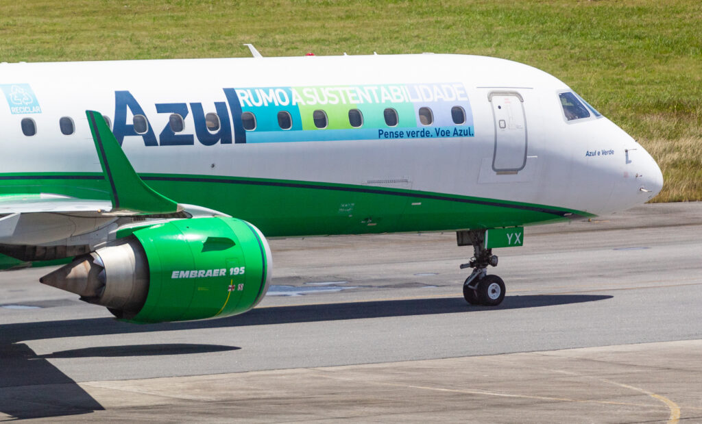 PR-AYX – Embraer 195 – Sustentabilidade -Azul - Blog do Spotter