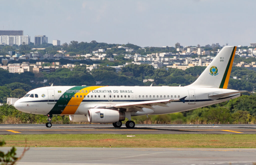 FAB2101 – Airbus A319 VC-1A – Força Aérea Brasileira - Blog do Spotter