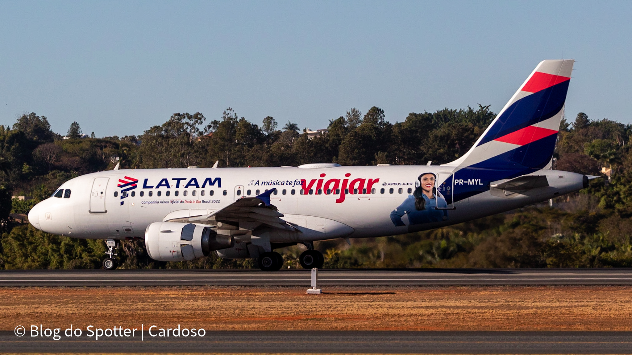 PR-MYL - Airbus A319-112 - Rock in Rio LATAM Airlines