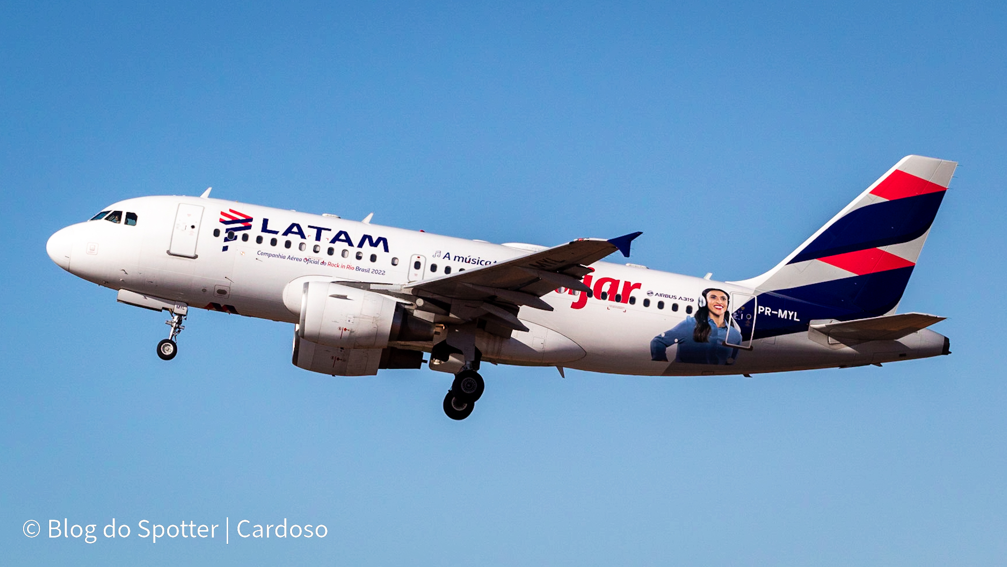 PR-MYL - Airbus A319-112 - Rock in Rio LATAM Airlines