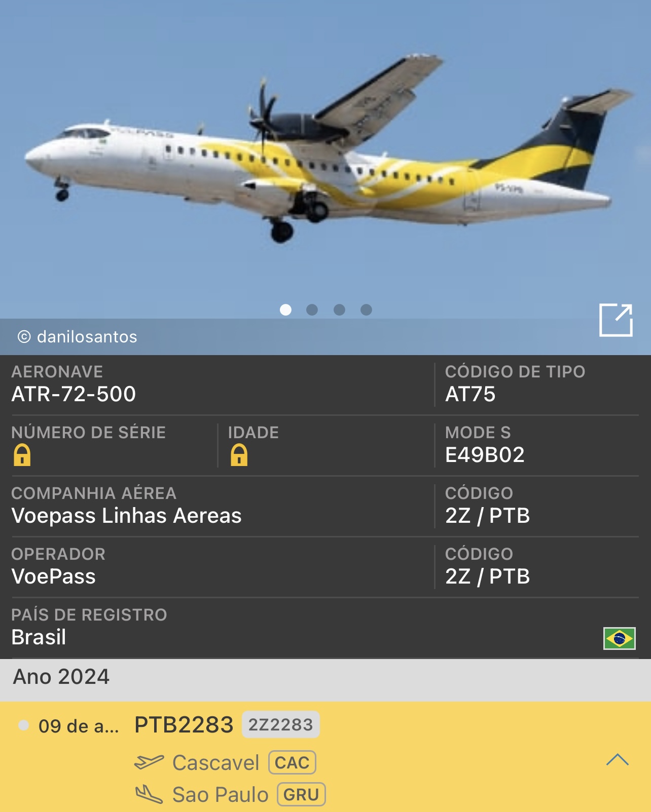 ATR 72-500 da VoePass cai no interior de São Paulo