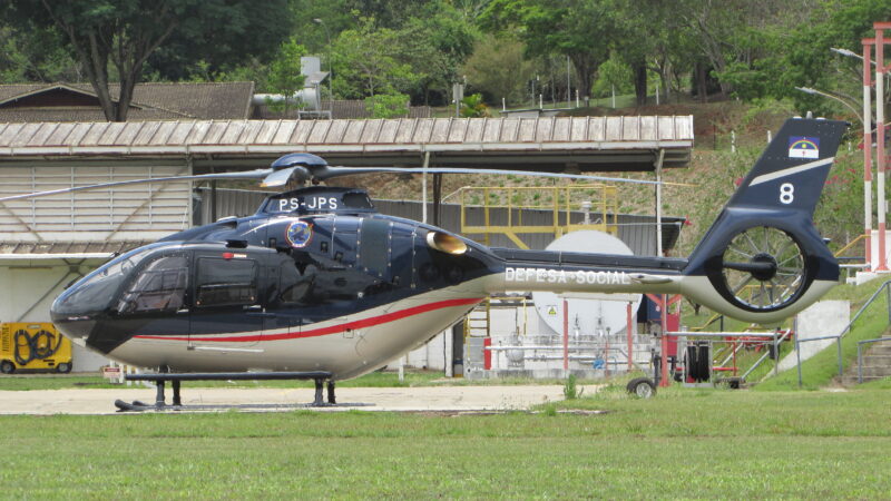 Novo H135 do GTA de Pernambuco na Helibrás em Minas Gerais