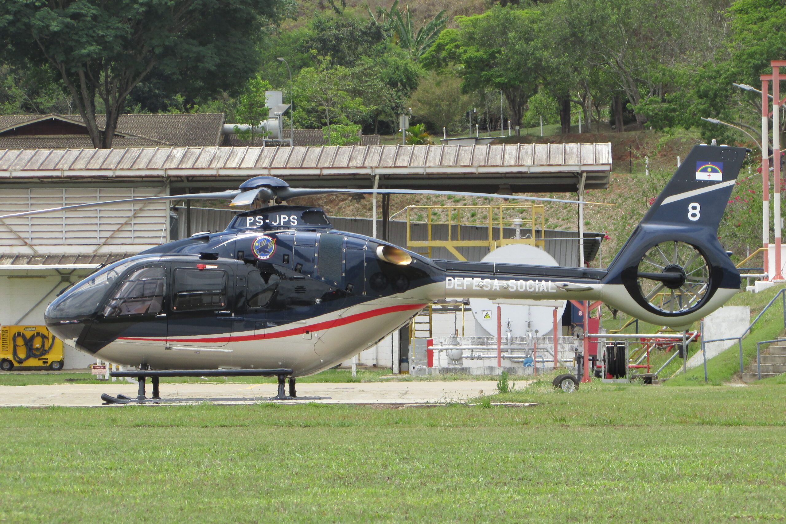 Novo H135 do GTA de Pernambuco na Helibrás em Minas Gerais